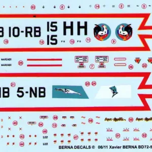 Berna Decals 72052 Dassault Super Mystere B.2 Part 1 Retour Gratuit