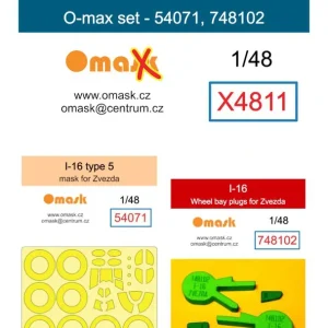 Omask X4811 Polikarpov I-16 Type 5 - O-max Set (for Zvezda Kits) Petit Prix
