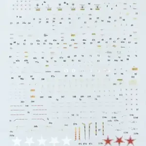 Vente Directe Linden Hill 72011 Sukhoi Su-27 - Complete Technical Stencil Data (From VVS Manuals) for 1 aircraft