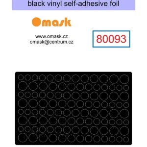 Omask 80093 Circles 4-7 mm (Self-Adhesive Foil) Quantité Limitée