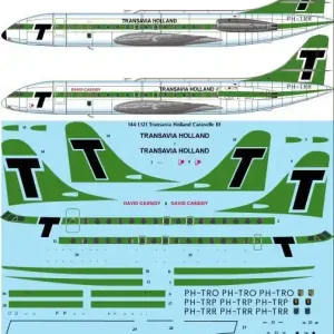26 Decals 441321 Caravelle III - Transavia Holland (Laser Decal / for A-Model kits) Produit De Marque