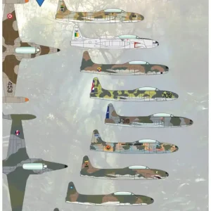 Satisfait Ou Remboursé Vespa Models 48005 Latin American Counter-Insurgency Shooting Stars - Decals for Lockheed AT-33 A