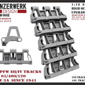 Bon Marché Panzerwerk Design 16-PW008 PzKpfw III/IV Tracks KGS 61/400/120 Type 3A