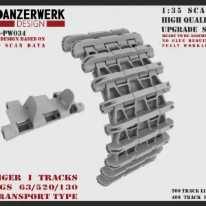 Panzerwerk Design 35-PW034 Tiger I Tracks KGS 63/520/130 Transport Type Bon Plan