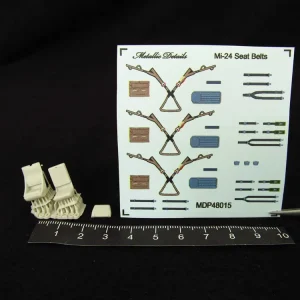 Offre Limitée Metallic Details MDR48260 Mil Mi-24 D Seats x 2 and Seatbelts (3D-Printed)