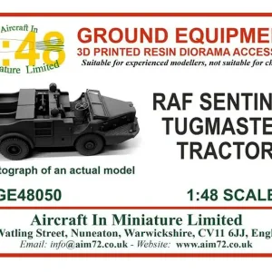 Aircraft In Miniature Ltd GE48050 RAF Sentinel Tugmaster Tractor (V-bomber Support Series) 3D-Printed Petit Prix