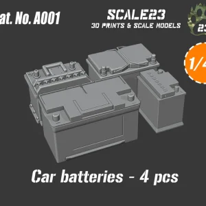 Scale23 48-A001 Car batteries - 4 pcs Dernier Modèle
