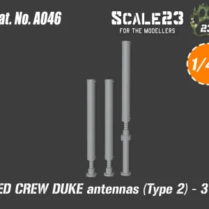 Expédié Aujourd'hui Scale23 48-A046 C-IED CREW DUKE antennas (Type 2) - 3 pcs