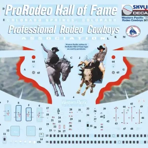Achat Immédiat Skyline SKY144-39 Boeing 737-300 - WP Western Pacific N375TA ProRodeo Hall of Fame / Professional Rodeo Cowboys (for Skyline kits)