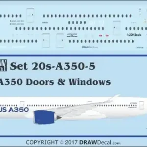 Affaire À Saisir Draw Decal 20-A350-05 Airbus A350-900 - Doors and Windows