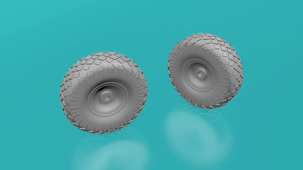 Authentique EMP3D 99160904-80 Koła Gumowe - Typ 2.1 - 6 Sztuk - 8,00mm Średnicy