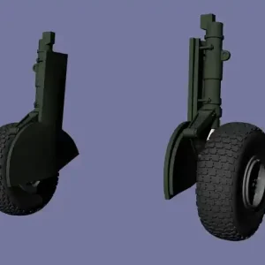 Meilleure Vente Kazan Model Dynamics 4807EDU Supermarine Spifire Mk.VIII / Mk.IX / Mk.XVI - Landing Gear Set (for Eduad kits)
