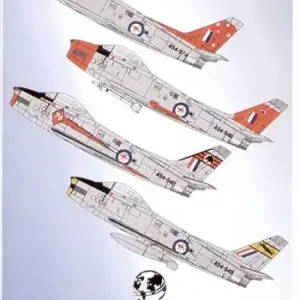 Model Alliance 48125 North American F-86 Sabres Part 2 RAAF (9 schemes) Retour Gratuit