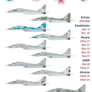 Linden Hill 72036 Mikoyan MiG-29 9-12 (12 schemes) Offre Spéciale
