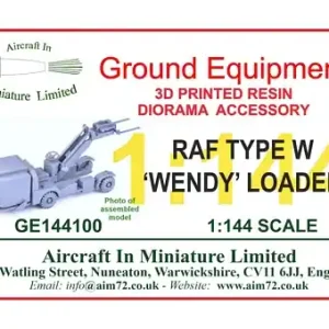 Soldes Aircraft In Miniature Ltd GE144100 RAF Type W ‘Wendy‘ Loader