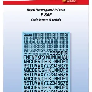 Vingtor 48-154 North American F-86 F Sabre - Squadron codes & serials, RNoAF Jusqu'à Épuisement Des Stocks