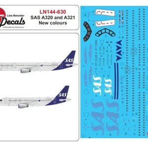 Bon Marché Lima November Decals 144-630 Airbus A320/A321 - SAS New Scheme