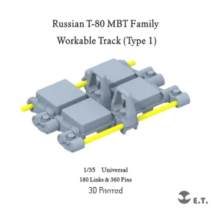 ET Model P35-067 Russian MBT T-80 Family - Workable Track Type 1 Nouvel Arrivage