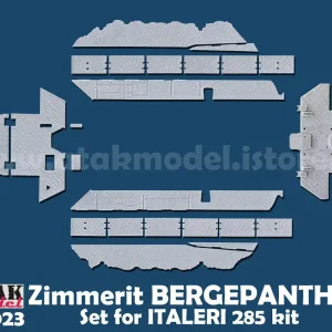 Satisfait Ou Remboursé Atak Model 35023 Zimmerit Bergepanther (for Italeri kits)