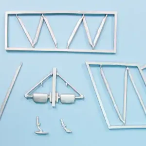 Top Vente Scale Aircraft Conversions 48406 Polikarpov U-2/Po-2 - Landing Gear & Wing Struts (designed be used with ICM kits)