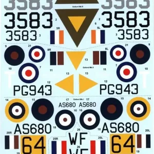 Livraison Express Xtradecal 48101 Commonwealth Trainers - Oxford and Spitfire Mk.IXe (4 schemes)
