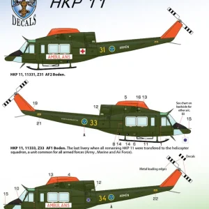 Offre Spéciale Moose Republic Decals 72027 Agusta-Bell AB 412 (HP/HKP 11)