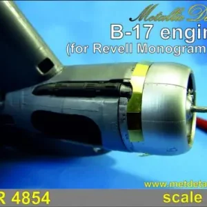 Metallic Details MDR4854 Boeing B-17 F/G Flying Fortress - engines (designed to be used with Monogram and Revell kits) Authentique