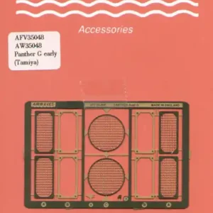 Authentique Airwaves C35048 Pz.Kpfw.V Panther Ausf.G Early version grilles (for Tamiya kits)