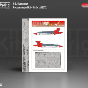 Kits World M481021 Blackburn Buccaneer S.2 C/D Canopy and wheel mask (for Airfix 12012 kit) Expédié Aujourd'hui