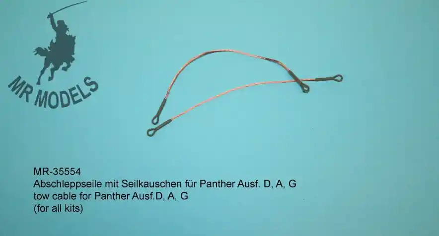 MR Modellbau 35554 Tow cable for Panther Ausf.D, A, G Commande En Gros