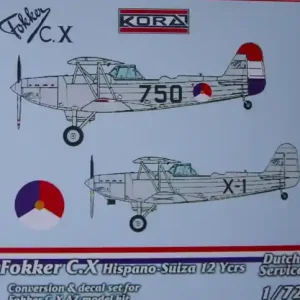 Kora Models C7256 Fokker C.X HS12 - Dutch Offre Limitée