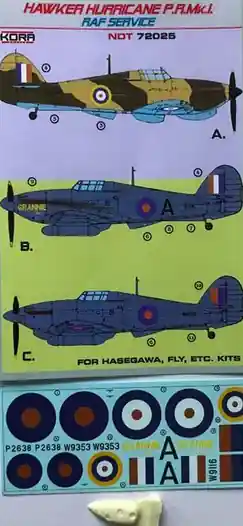 Achat Immédiat Kora Models NDT72025 Hawker Hurricane PR Mk.I (RAF Service)