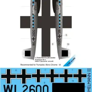 Dernier Modèle LF Models C48130 Focke Wulf Fw 200 Condor F.des F. Part III