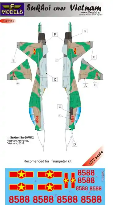 LF Models C72112 Sukhoi Su-30 over Vietnam Commander Vite