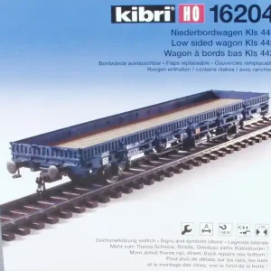 Achat Immédiat NEW! Kibri 16204 Two-axle Platform Wagon, Navy Blue