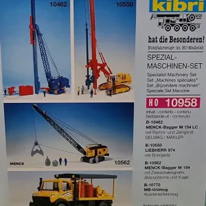 Acheter Direct NEW! Kibri 10958 Set of Specialised Machines kafary x 2 pcs