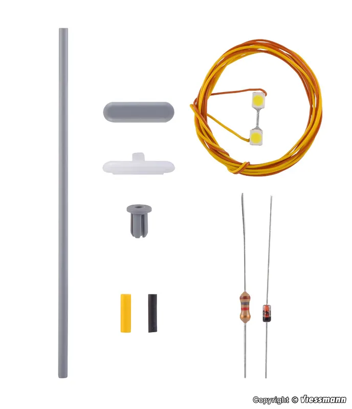Viessmann 6726 Latarnia peronowa Zestaw LED biały (70 mm) Promotion